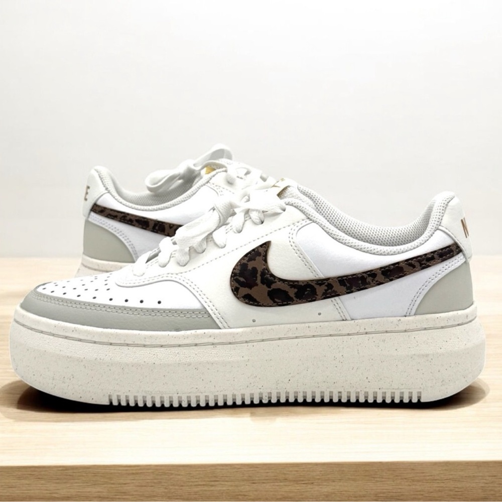 Women's Nike Court Vision Alta - White/Brown - Size 9.5 - Picture 6 of 9